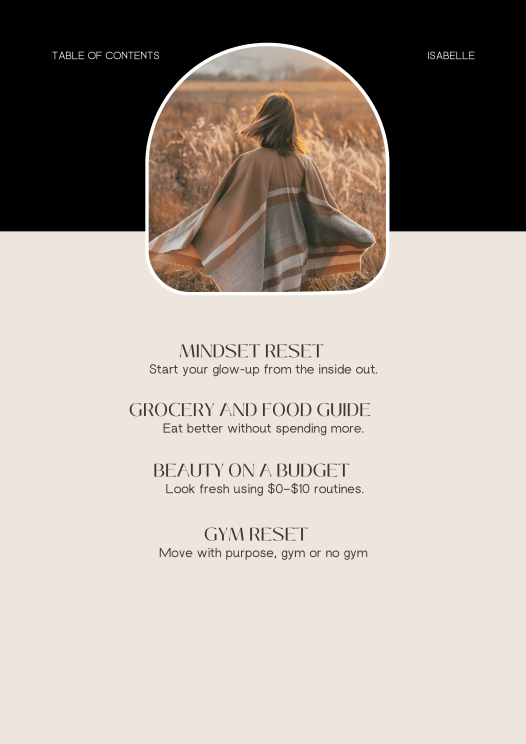 Isabelle — The 30-Day Budget Glow-Up Guide