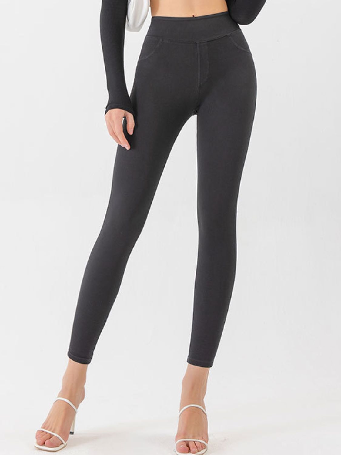 High Waist Cropped Active Leggings